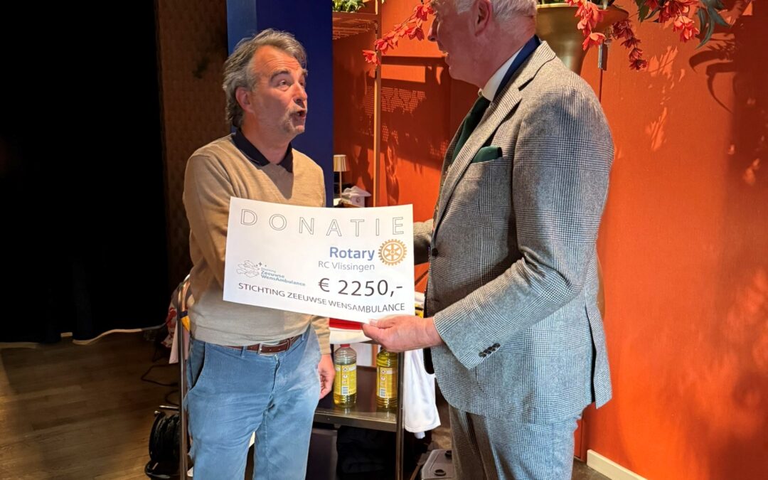 Mooie wijnactie door Rotary Vlissingen